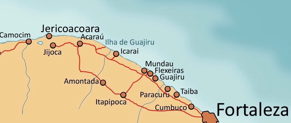 O Que Fazer em Fortaleza: Praias, Cultura e Muita Diversão 19 carte fortaleza jericoacoara